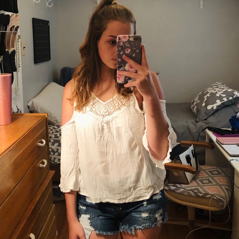 Cold shoulder blouse